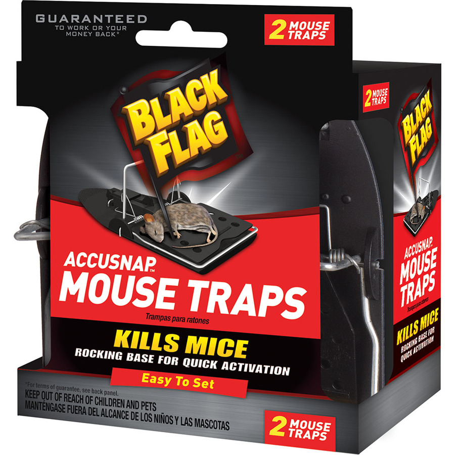 BLACK FLAG 2 Pack Indoor Rodent Trap for House Mice