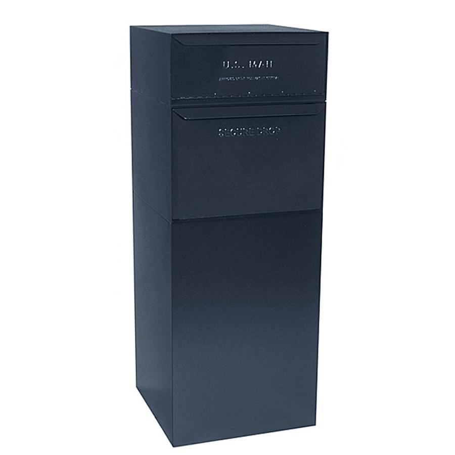 dVault 20 in x 40 in Black Lockable Mailbox