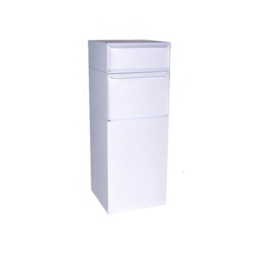 dVault 20 in x 40 in White Lockable Mailbox