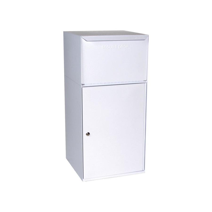 dVault 20 in x 40 in White Lockable Mailbox