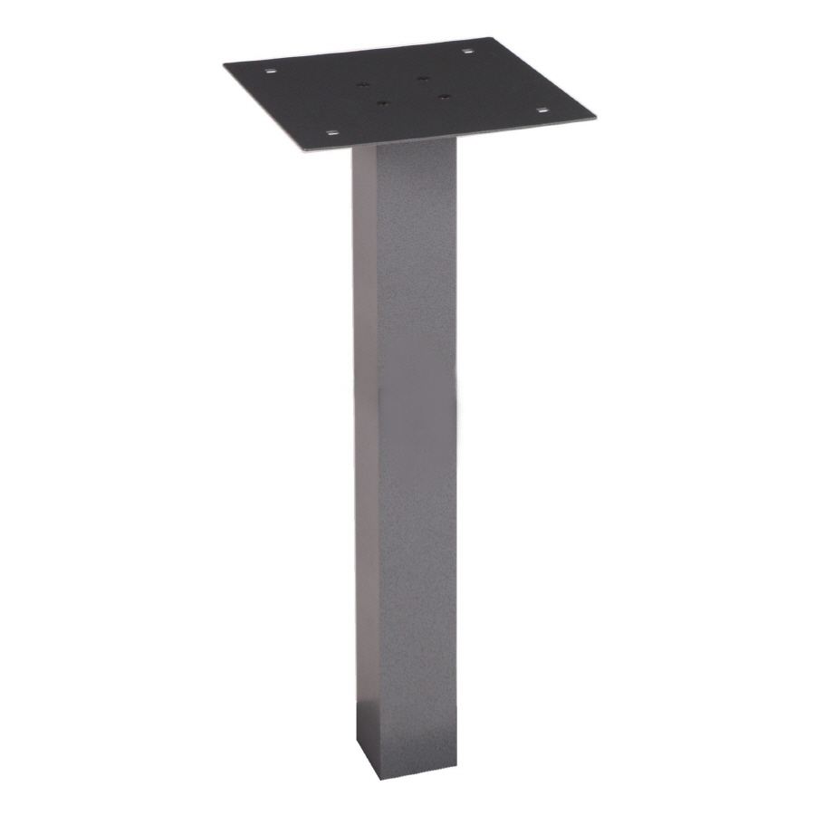 dVault Gray Aluminum Mailbox Post