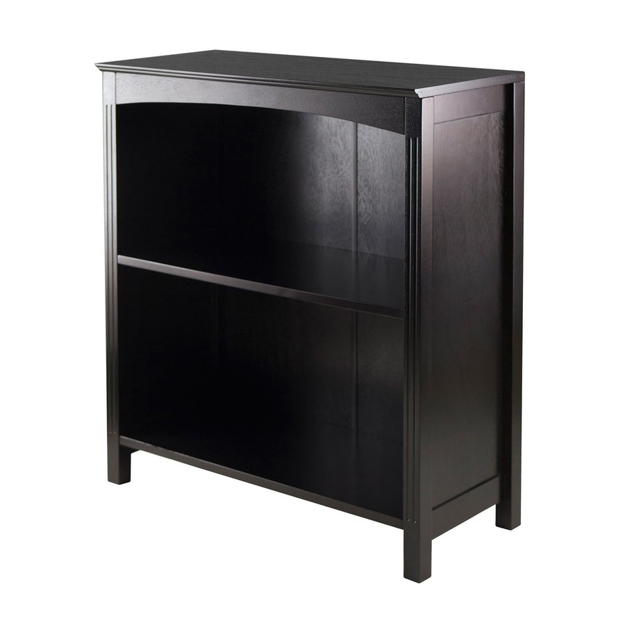 Winsome Wood Terrace Espresso 26 in W x 30 in H x 11.8 in D 2 Shelf Bookcase