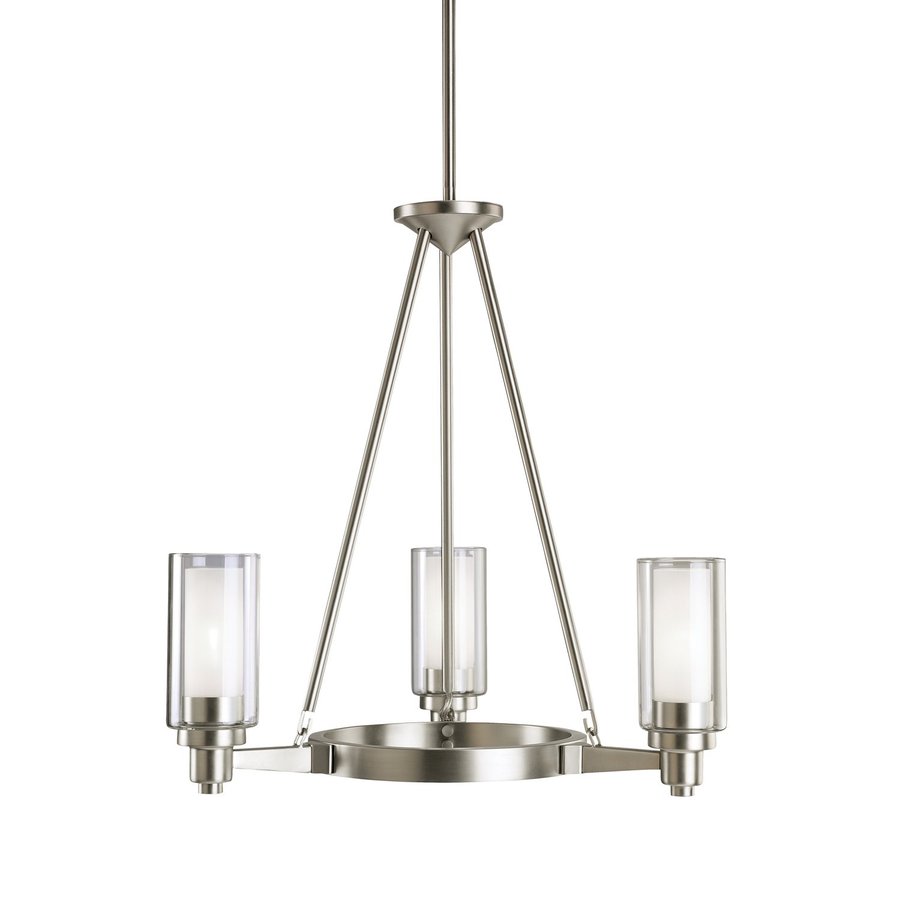 Kichler Lighting Circolo 3 Light Brushed Nickel Chandelier