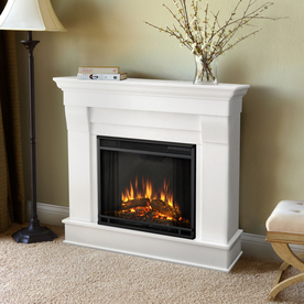 Fireplaces At Lowes Display Product Reviews For 40 9 In W White Led Electric Fireplace